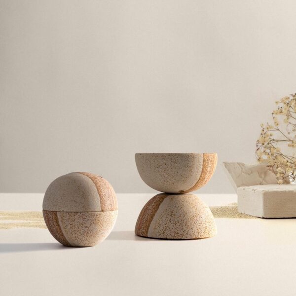 Marmol incense burner  Beige